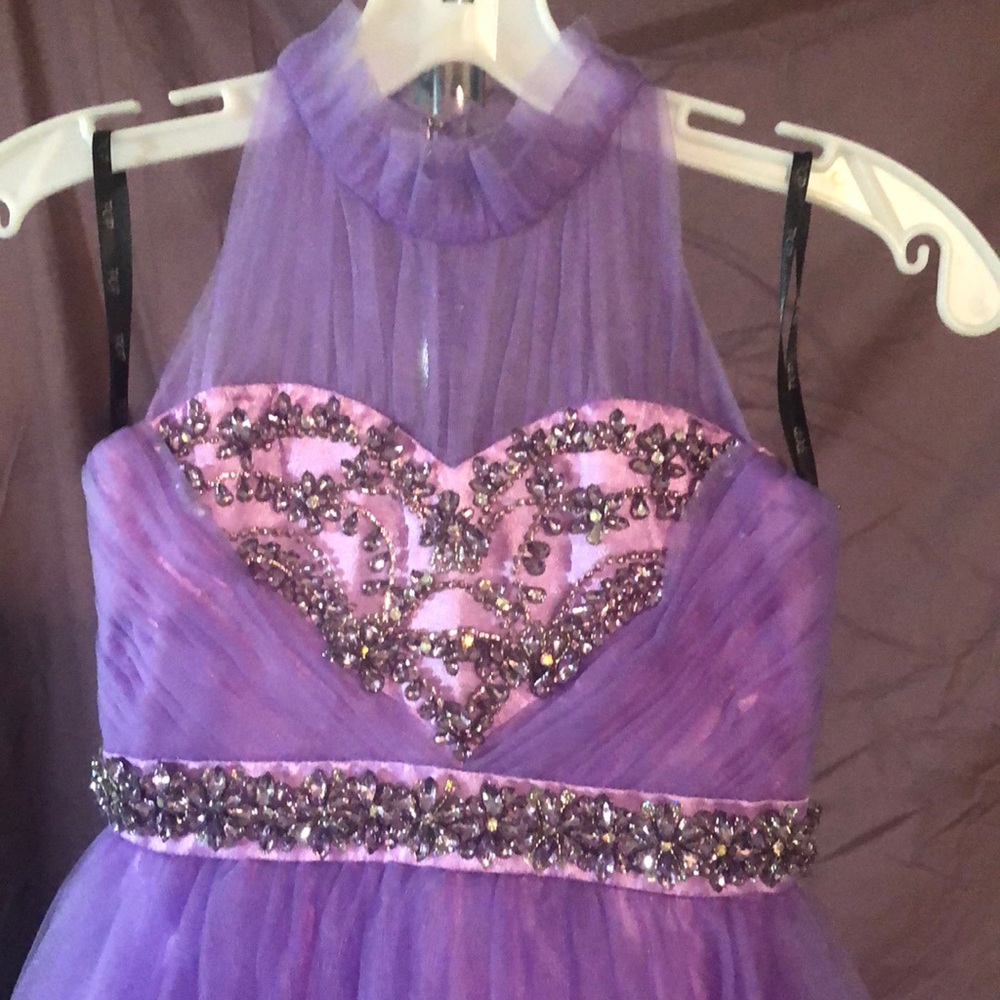 Size 8 Lavender Pop Pageant Dress.